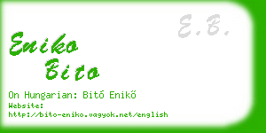 eniko bito business card
